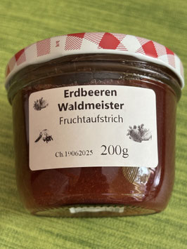 Erdbeeren-Waldmeister Fruchtaufstrich 200g-- F34