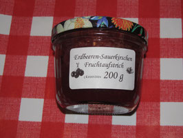 Erdbeeren & Sauerkirschen Fruchtaufstrich 200g--F82