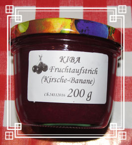 Kiba (Kirsche-Bananen) Fruchtaufstrich 200g-- F227