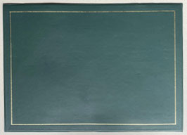 Leder Schreibunterlage im antiken englischen Stil mit Prägung  A667g