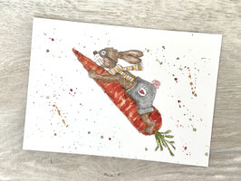 Postkarte Die Möhrenrakete PK 001-25