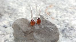 Natur-Bernstein Ohrringe 925 Sterling Silber Nr. 5