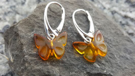 Natur-Bernstein Ohrringe  925 Sterling Silber Nr. 7