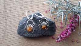 Natur-Bernstein Ohrringe 925 Sterling Silber Nr. 30