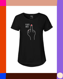 SHIRT FUCK AFD | waisted | black