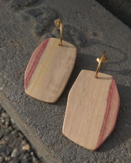 Boucles asymétriques en Bois de Rose