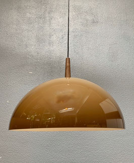 Hanglamp bruin met hout
