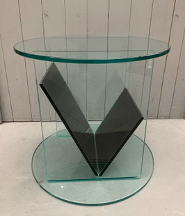 Glazen bijzettafel