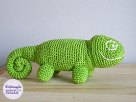 Peluche Caméléon mascotte de OpenSuse au crochet