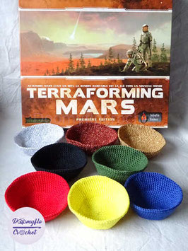 Bols pour jetons de Terraforming Mars, jeu de société