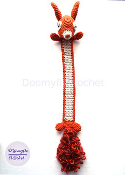 Bookmark squirrel cotton crochetmade