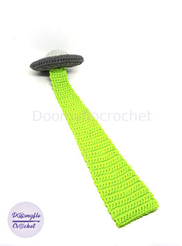 UFO alien science fiction cotton crocheted bookmark