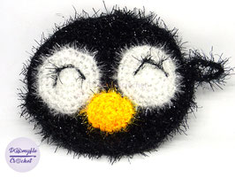 Tawashi penguin crochet sponge
