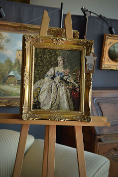 Gobelínový obraz v barokovom ráme 34 x 41cm