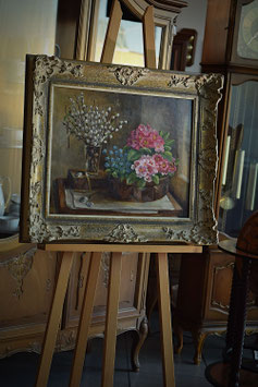 Nádherná olejomaľba na preglejke s podpisom autora 56 x 66cm