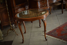 Nádherný Chippendale stolček s viedenským výpletom