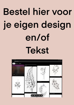 T-60. Eigen design of tekst