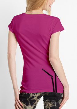 WOMEN BD T-SHIRT RASPBERRY