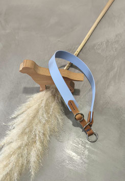 Halsband Zugstopp Biothane & Leder