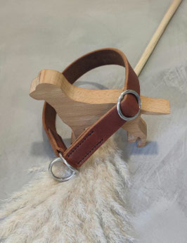 Halsband Zugstopp, handvernäht