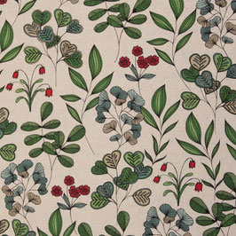 Canvas Linde Zweige mit Beeren
