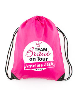 Junggesellinnenabschied Turnbeutel, Beuteltasche, Motiv 1 TEAM
