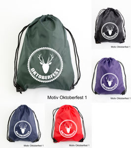 Oktoberfest Turnbeutel, Gym Bag, Beuteltasche, Hipster Rucksack,  Motiv 1