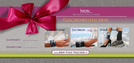 Geschenkgutschein als JPG per e-mail für ein Täschchen inkl. Versand