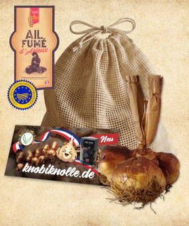 Trilette mit Baumwollsack Ail fumé