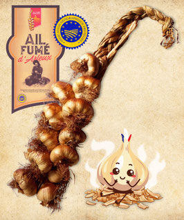 Ail fumé d'Arleux Knoblauchzopf – 12 Knollen