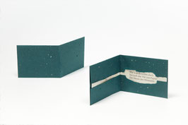 Heft aus handgeschöpftem Papier mit dem Haiku "Der Strom des Himmels" von Issa