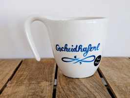 Handbemalte Tasse „Gscheidhaferl“ – weiß alles. sagt alles. nervt alle.