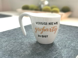 Handbemalte Tasse „Vergiss nie, wie großartig du bist“ – Statement-Tasse