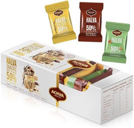 Halva "Achva" Snack in drei Geschmacksnoten