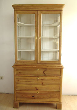 Biedermeier Aufsatzvitrine