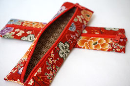 Pencil case ENPITSU Hanazono Red