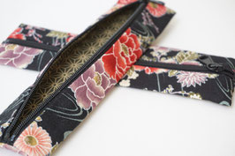 Pencil case ENPITSU Hanazono Black