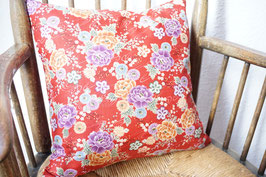 SHIKAKU Cushion Hanazono Red