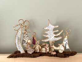 Scène de Noël en famille