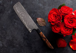 NAKIRI: Apex Ultra Core + Aussenlagen aus 200 Lagen Rosendamast (gestockte Buche)
