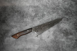 KIRITSUKE Flacherl: 150 Lagen Damast (Maserbirke dunkelbraun)