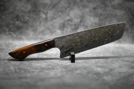 NAKIRI Flacherl: Chevron-Damast (Maserbirke dunkelbraun)