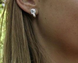 Boucles d'oreilles petite goutte argent