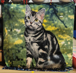 Gevoerd wandkleed/deken 180X215 cm.