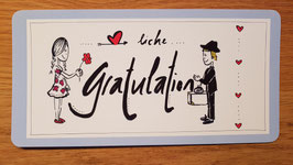 Postkarte "Herzliche Gratulation 3"