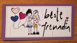 Postkarte "beste Freundin"