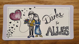 Postkarte "Danke für ALLES"