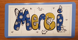 Postkarte "Merci"