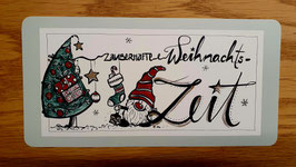 Postkarte "Weihnachtsbaum mit Wichtel"