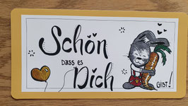 Postkarte "Schön dass es dich gibt"